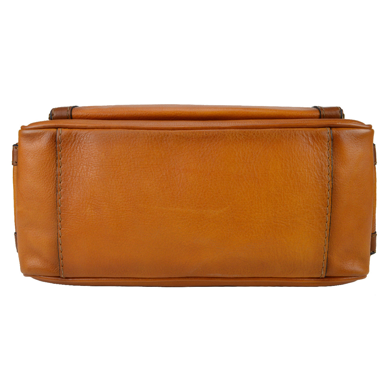 Pratesi Bag Elba in genuine Italian leather - Vegetable Tanned Italian Leather Cognac