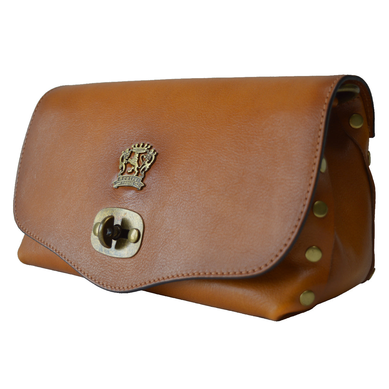 Pochette Pratesi Castel Del Piano en véritable cuir italien - Castel Del Piano B161 Cognac