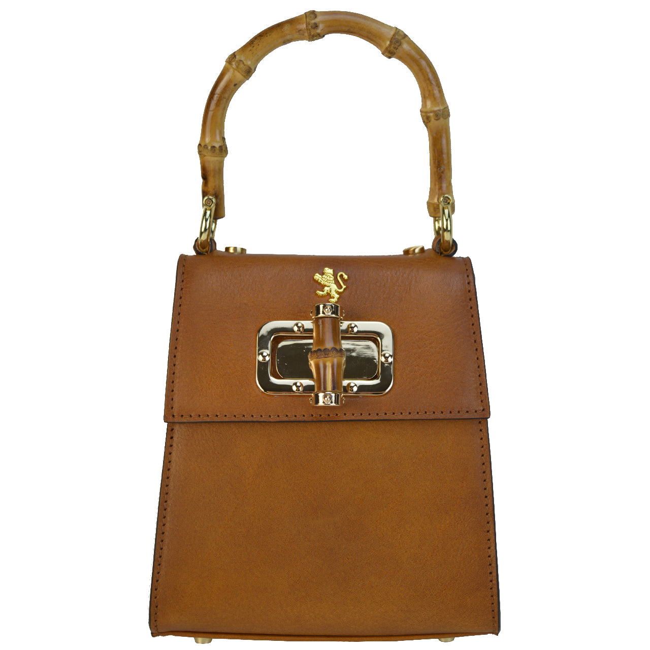 Pratesi Castalia Lady Bag en véritable cuir italien - Cuir Italien au Tannage Végétal Cognac