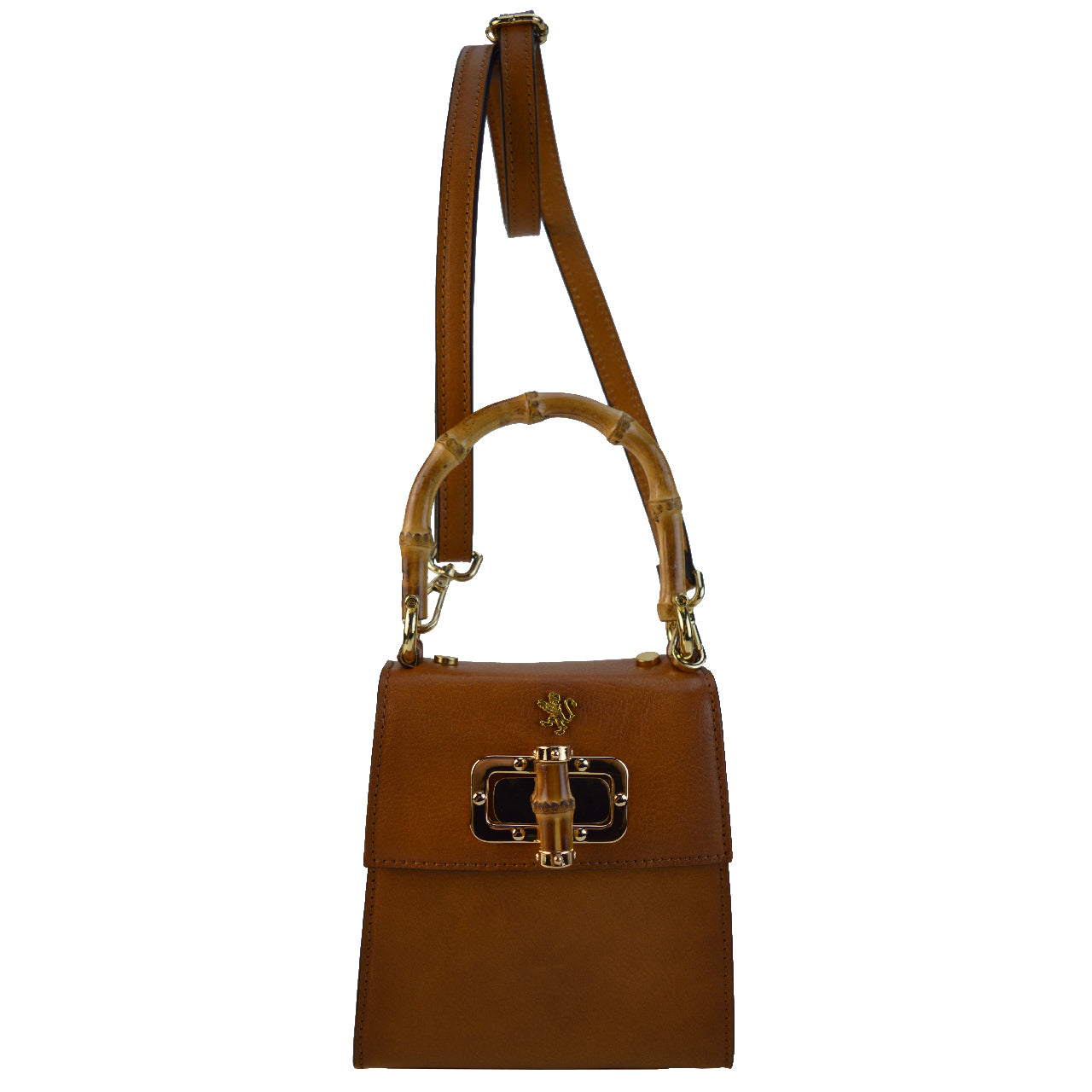 Pratesi Castalia Lady Bag en véritable cuir italien - Cuir Italien au Tannage Végétal Cognac