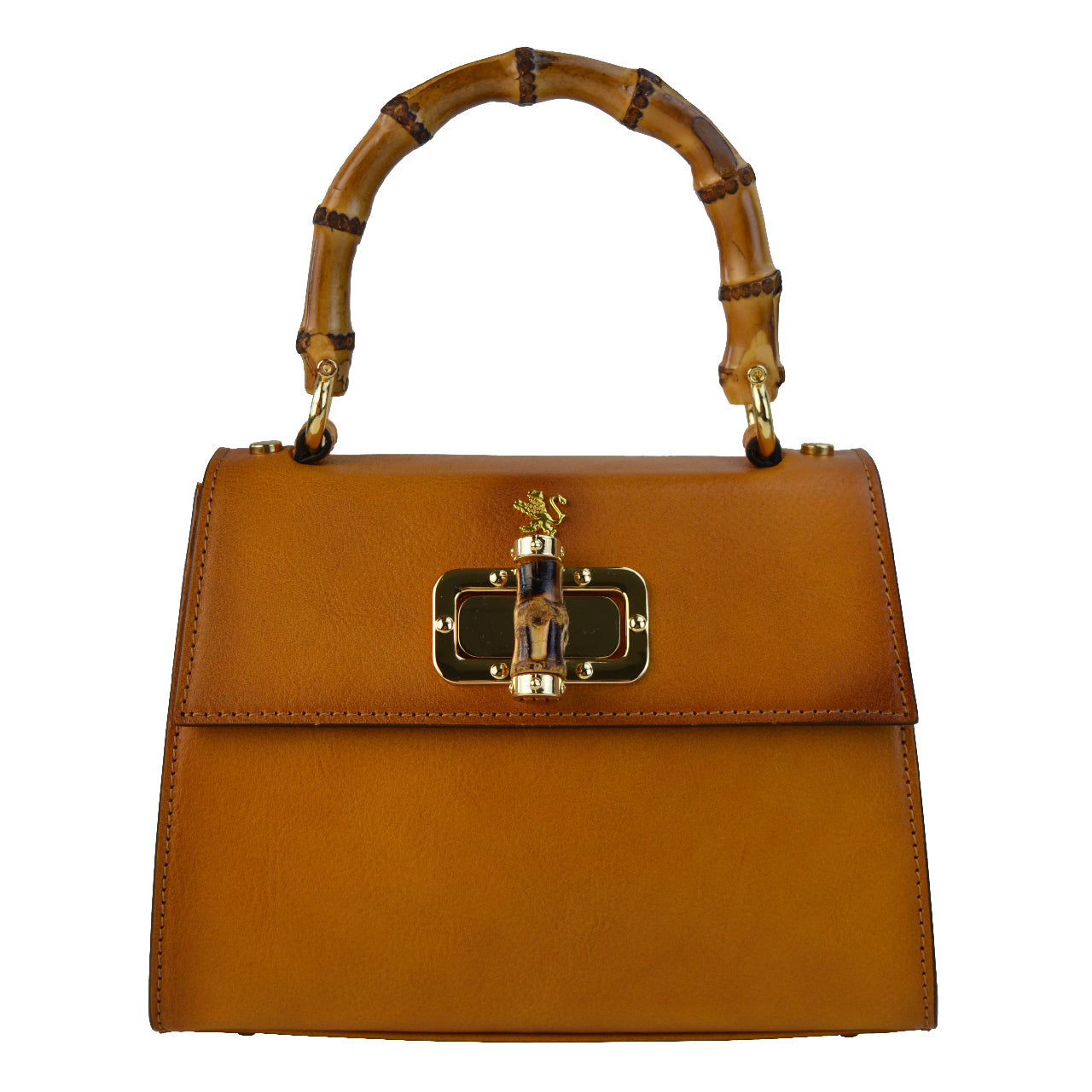 Pratesi Castalia Lady Bag in genuine Italian leather - Vegetable Tanned Italian Leather Cognac - SZN