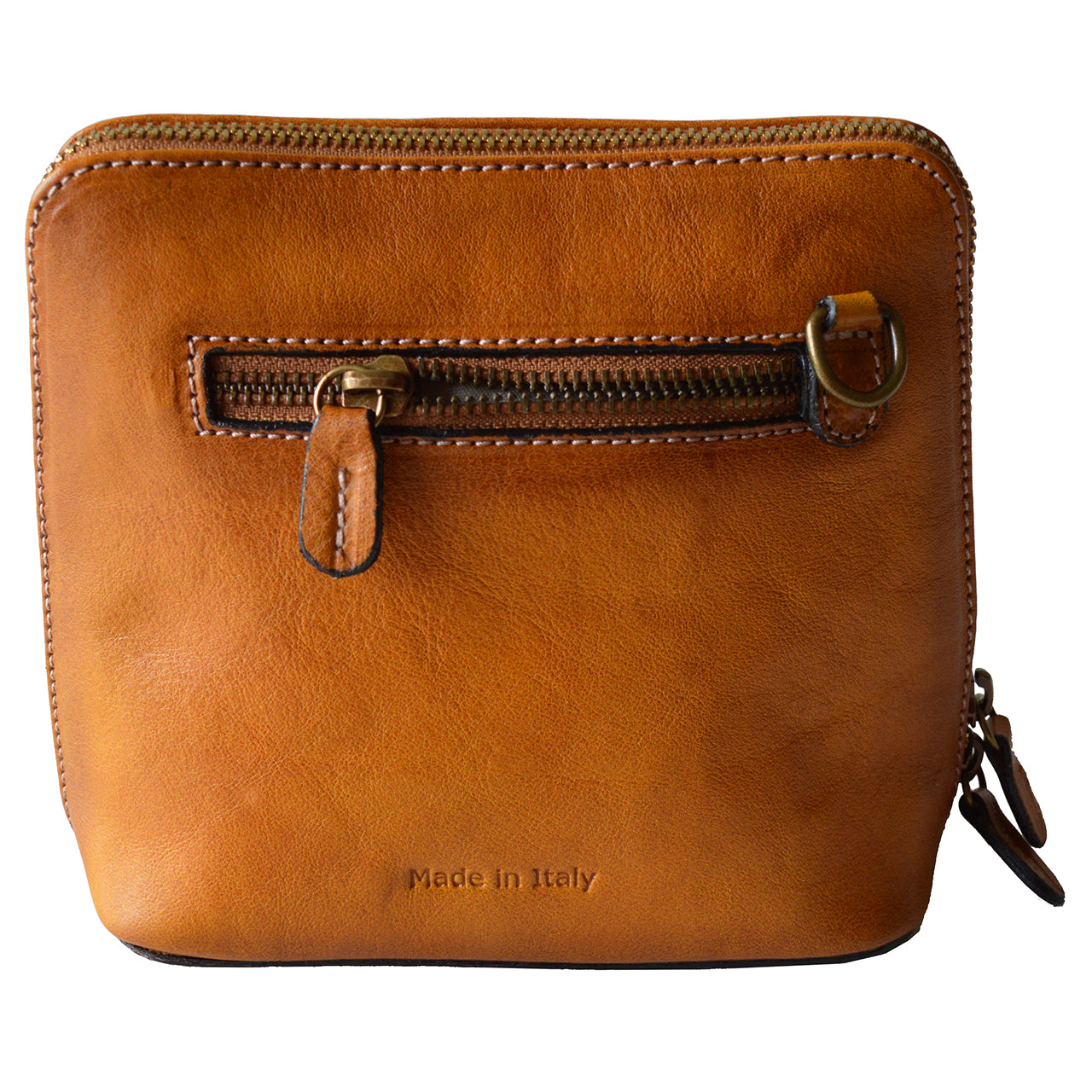 Pratesi Bag Volterra in genuine Italian leather - Vegetable Tanned Italian Leather Mustard - SZN