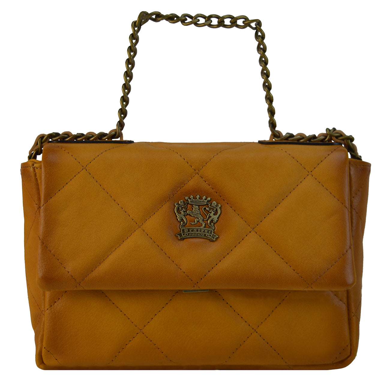 Pratesi Torrita di Siena Ladybag B448 - 베지터블 태닝 이탈리아 가죽 코냑