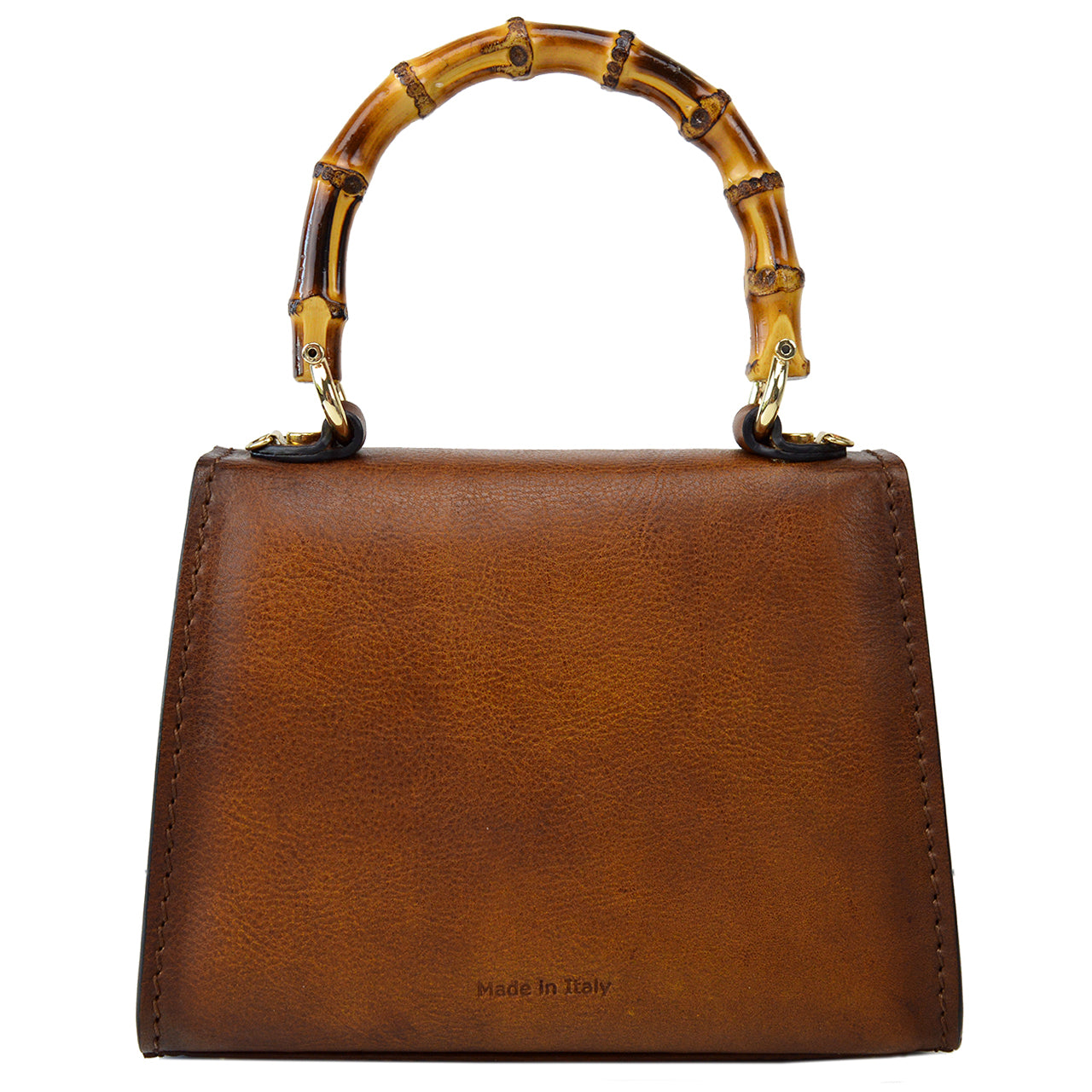 Pratesi Castalia Lady Bag in genuine Italian leather - Vegetable Tanned Italian Leather Cognac - SZN