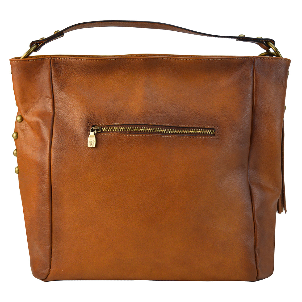 Pratesi Poppi B352 Shoulder Bag in genuine Italian leather - Poppi B352 Cognac