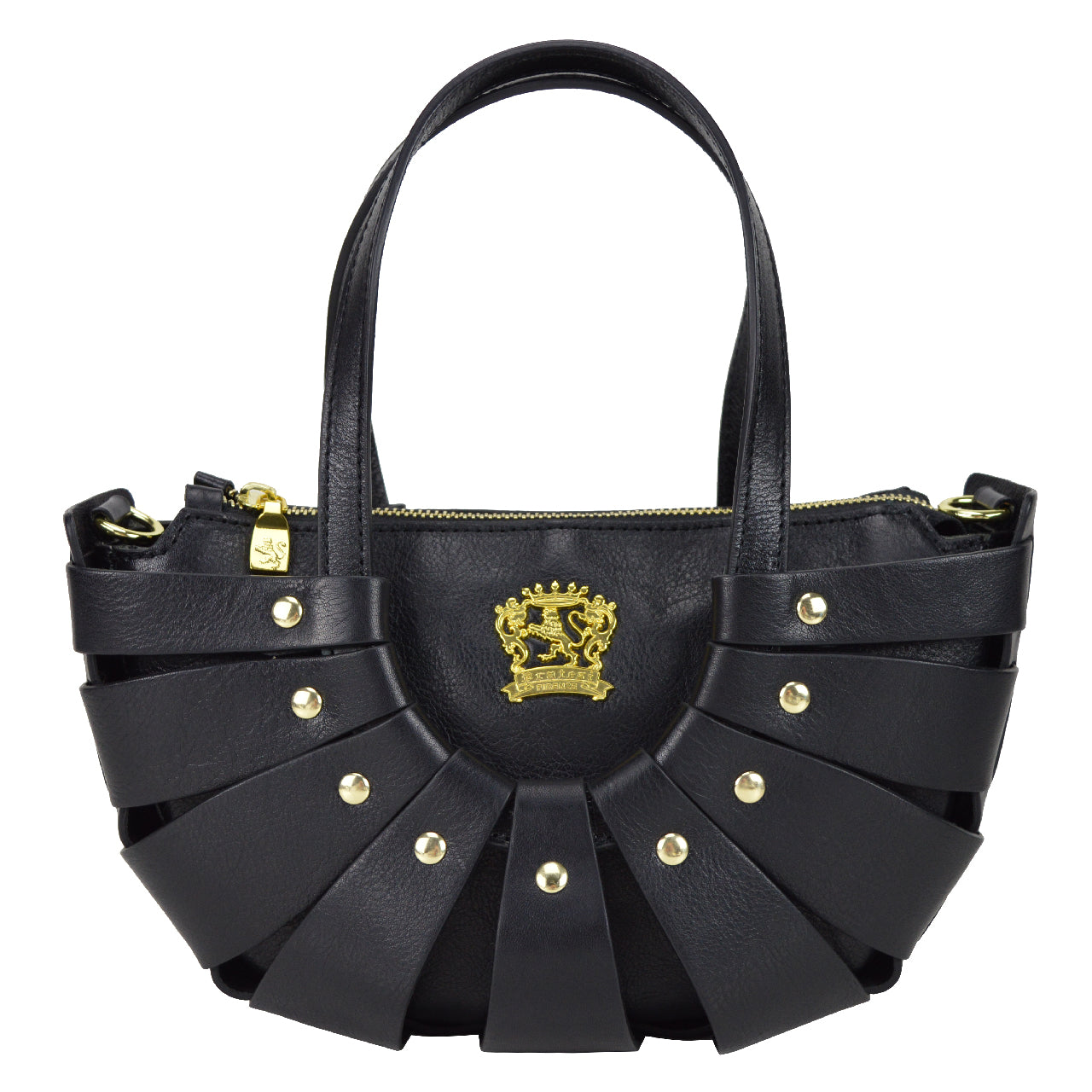 Pratesi Lucolena Pochette B110 - Cuir italien au tannage végétal Noir