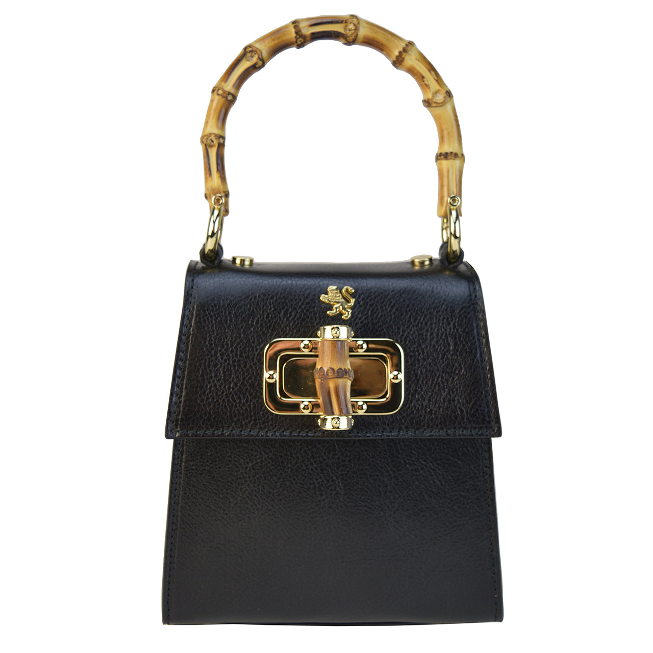 Pratesi Castalia Lady Bag in genuine Italian leather - Vegetable Tanned Italian Leather Black