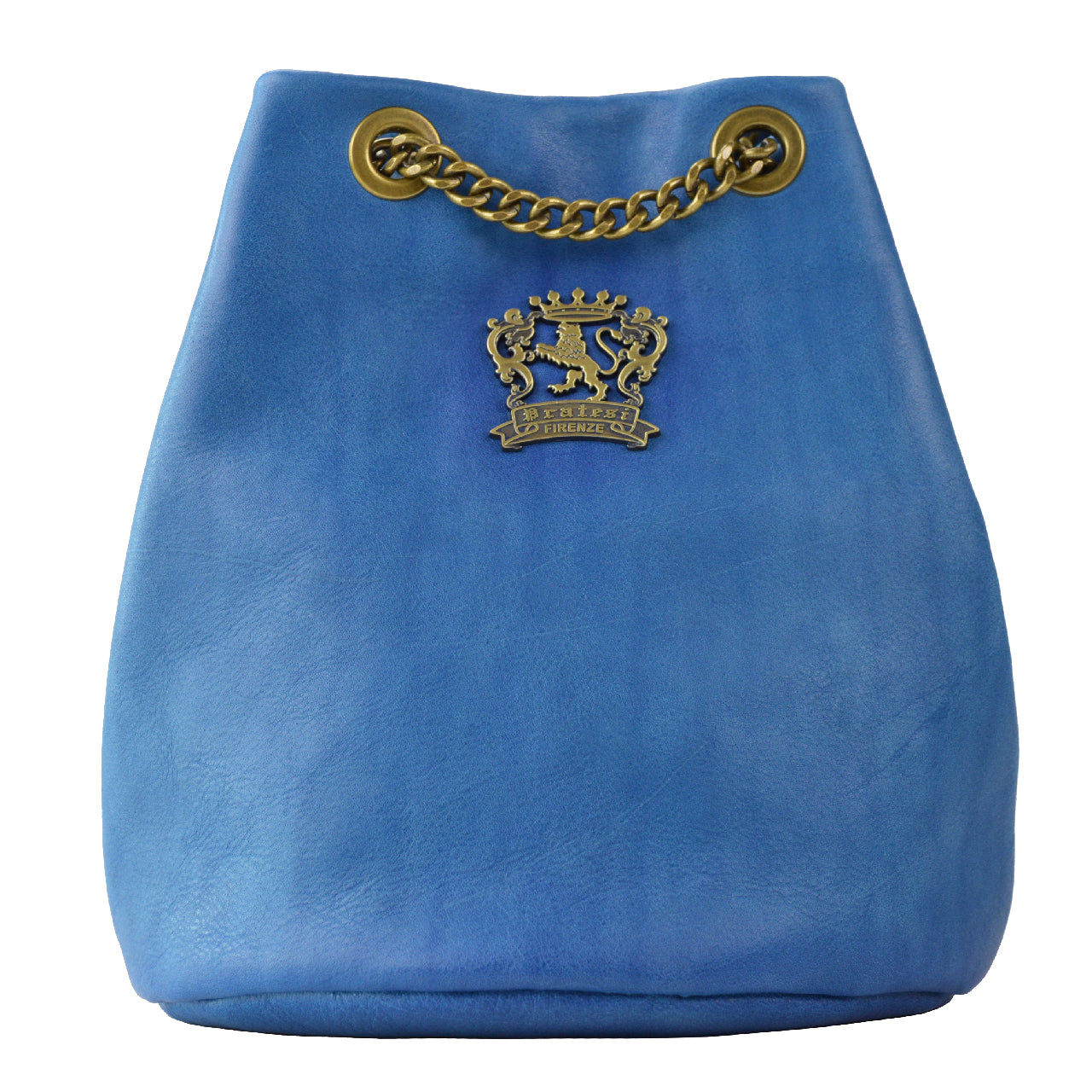 Pratesi Pienza Bag in genuine Italian leather - Vegetable Tanned Italian Leather Sky Blue - SZN