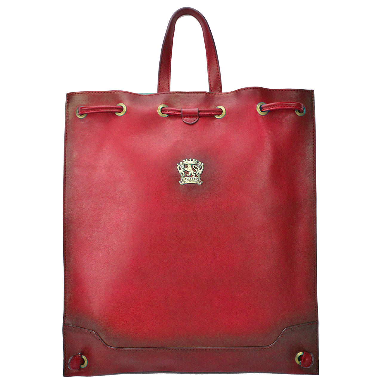 Pratesi Contea B490 Backpack in genuine Italian leather - Contea B490 Cherry