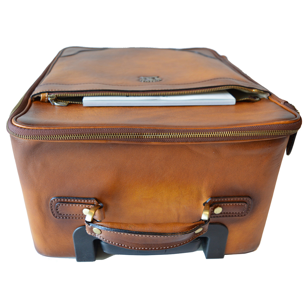 Pratesi INTERCONTINENTAL Trolley in genuine Italian leather - INTERCONTINENTAL B275 Chianti - SZN