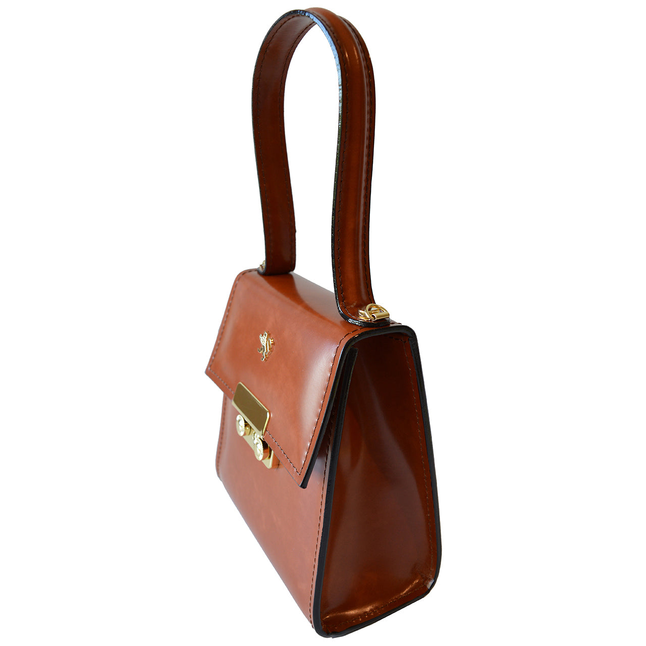 Pratesi Artemisia Small Lady Bag in genuine Italian leather - Artemisia Brunelleschi Marrone