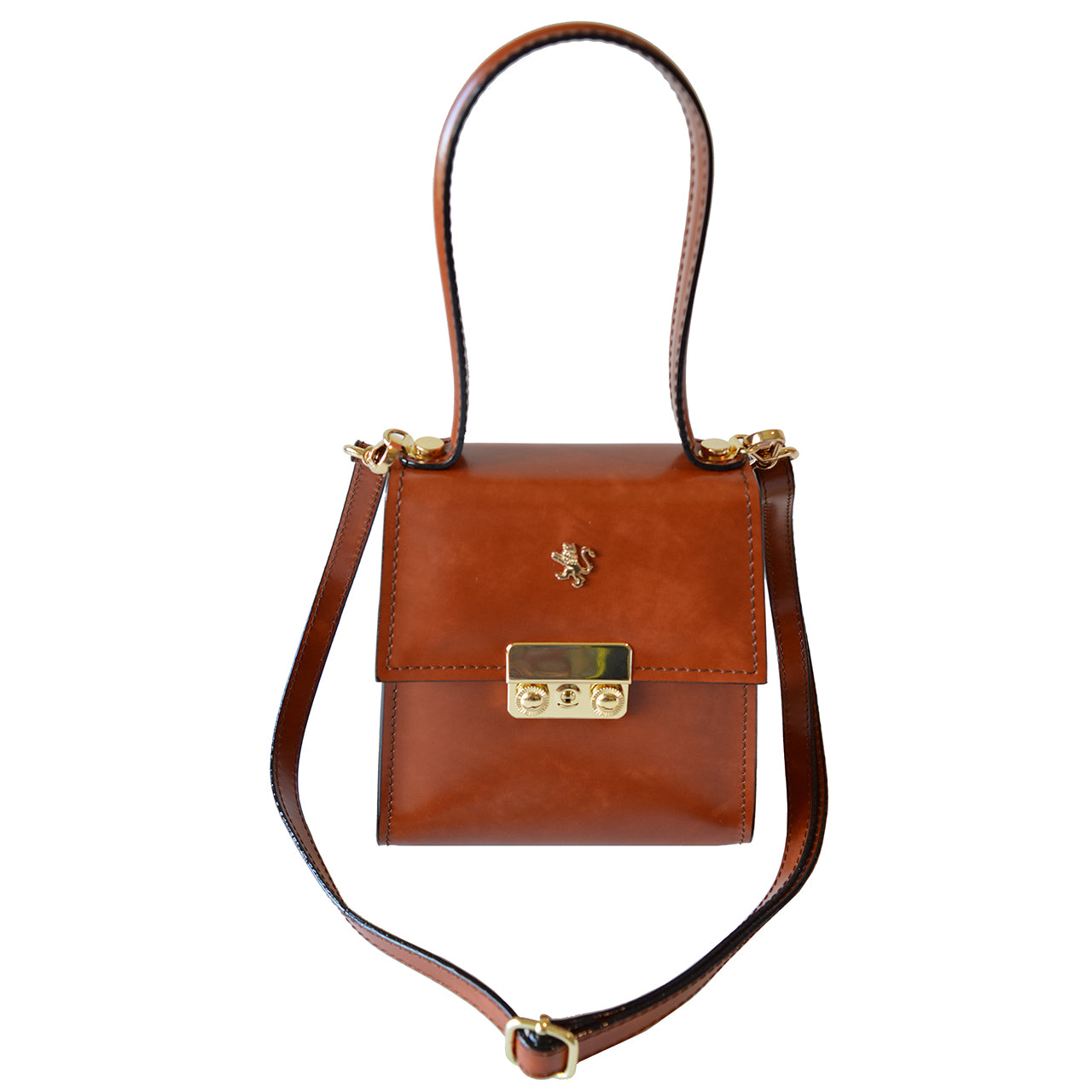 Pratesi Artemisia Small Lady Bag en véritable cuir italien - Artemisia Brunelleschi Chianti