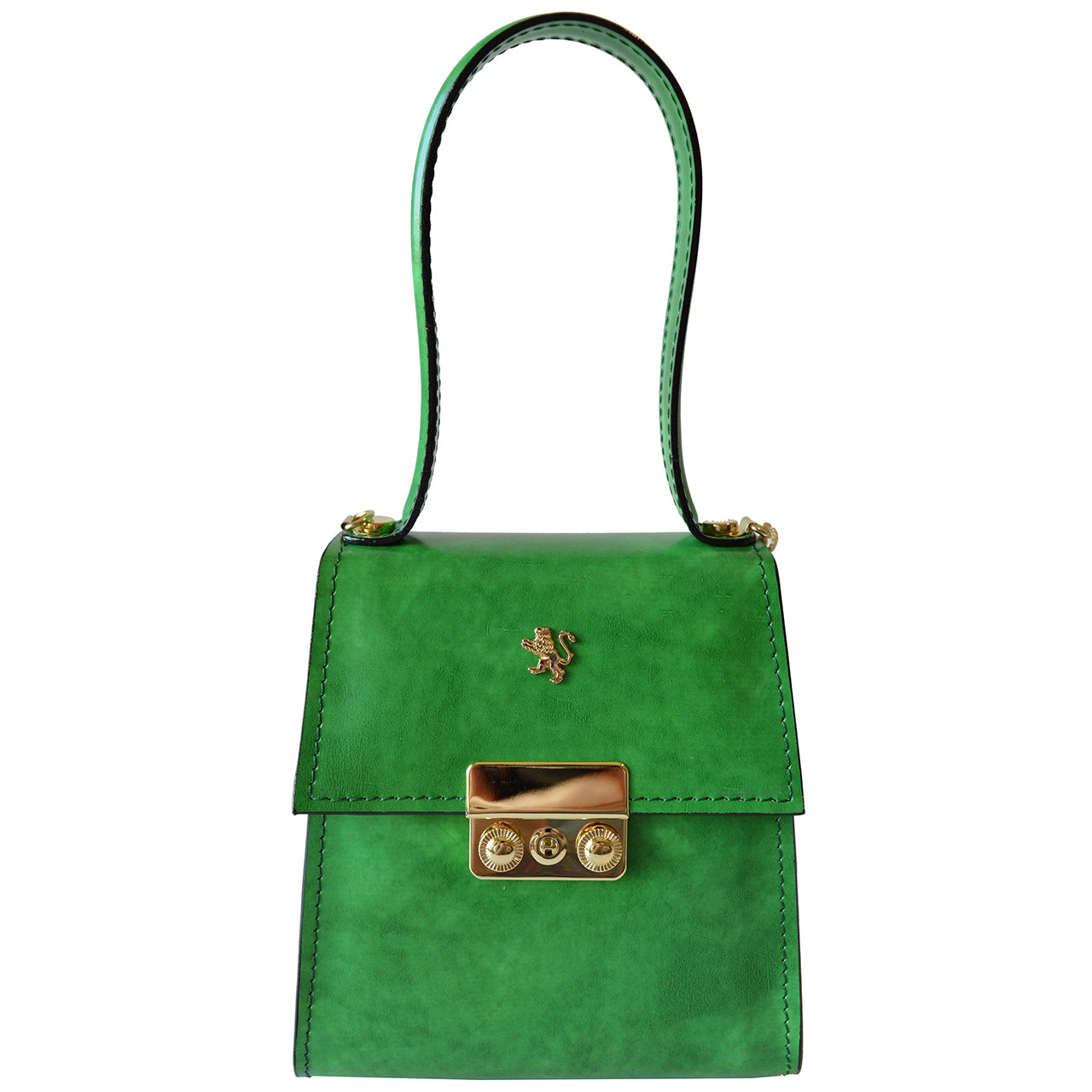 Pratesi Artemisia Small Lady Bag in genuine Italian leather - Artemisia Radica Emerald