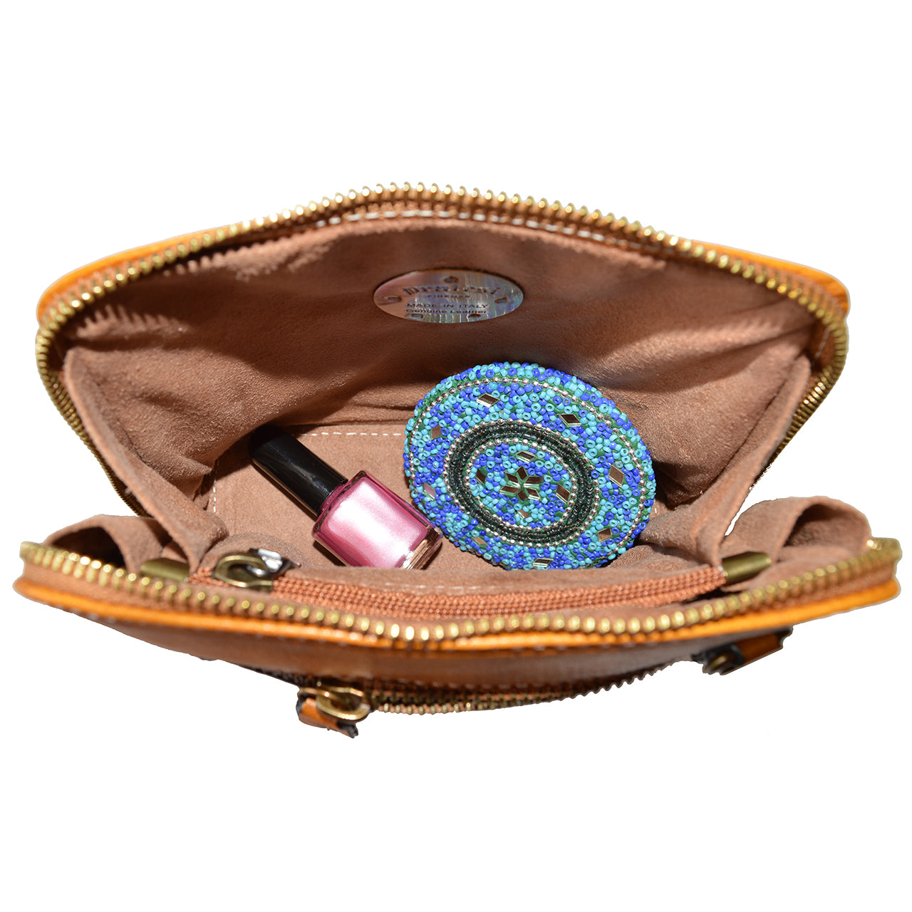 Pratesi Bag Volterra in genuine Italian leather - Vegetable Tanned Italian Leather Cherry