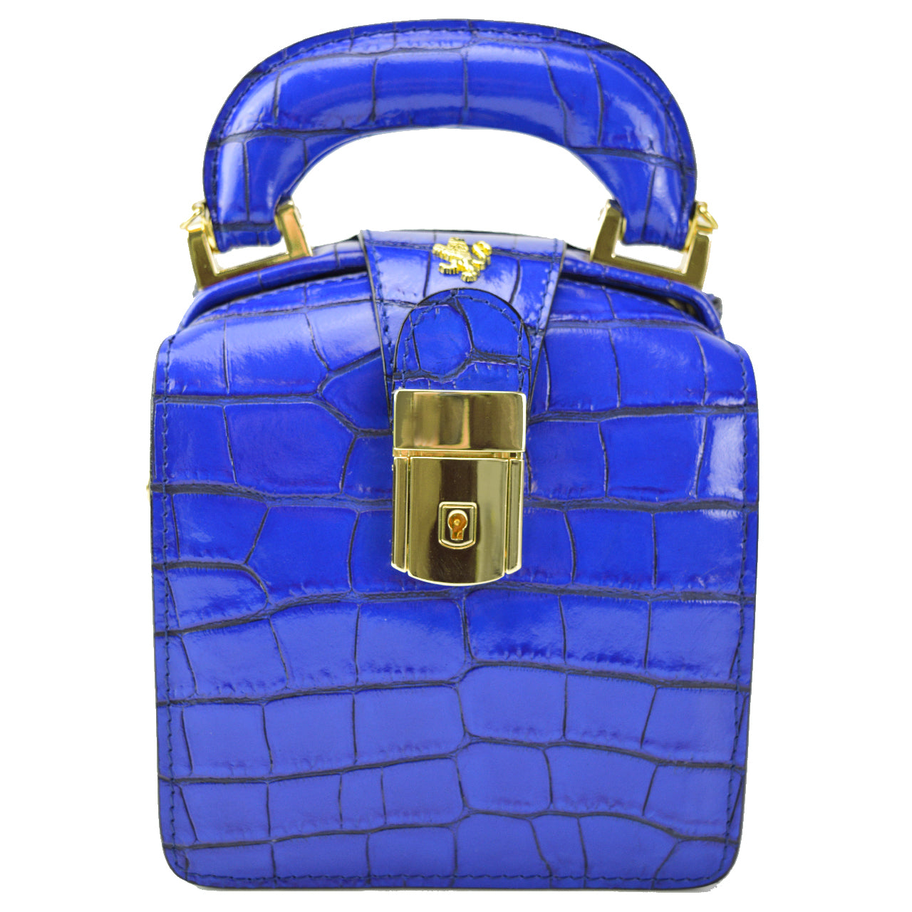 Pratesi Brunelleschi Handbag in genuine Italian leather - Brunelleschi Electric Blue