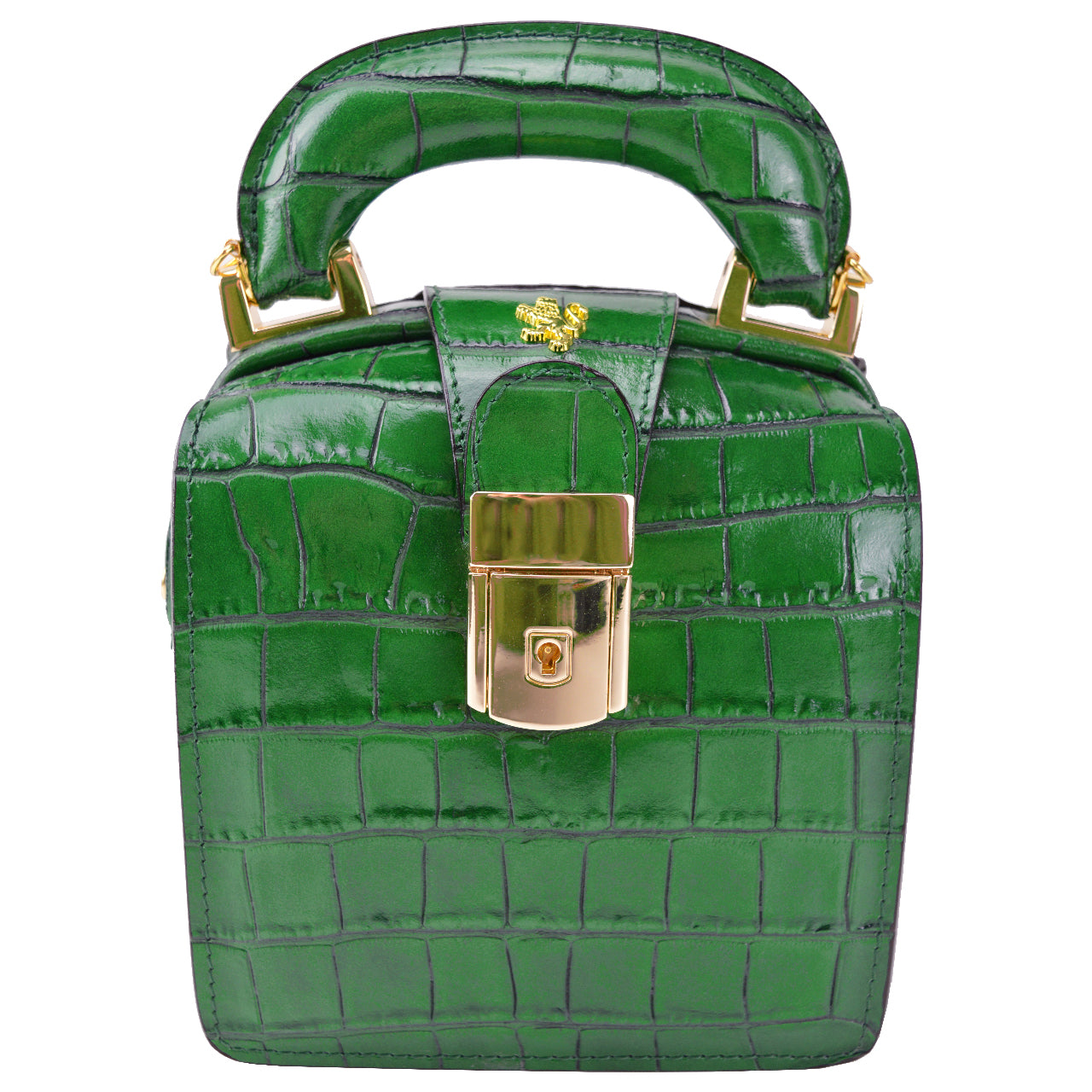 Pratesi Brunelleschi Handbag in genuine Italian leather - Brunelleschi Emerald - SZN