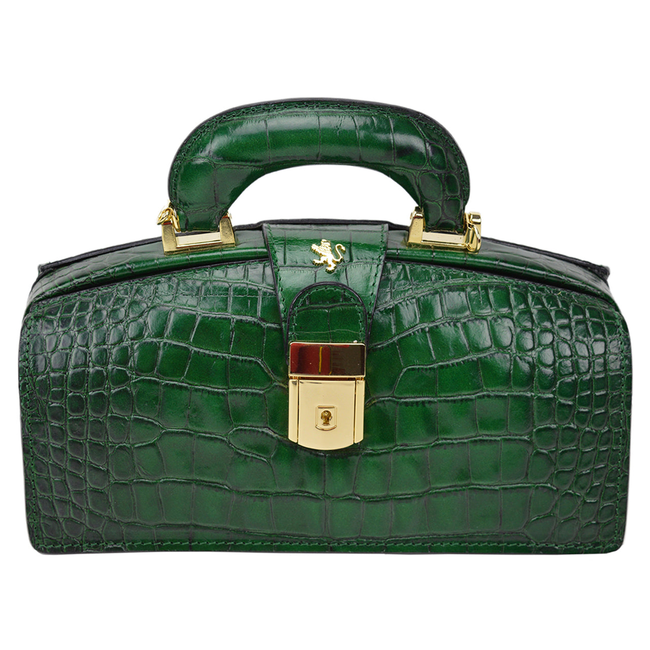 Pratesi Lady Brunelleschi King Woman Bag in genuine Italian leather - Lady Brunelleschi King Woman Bag Emerald