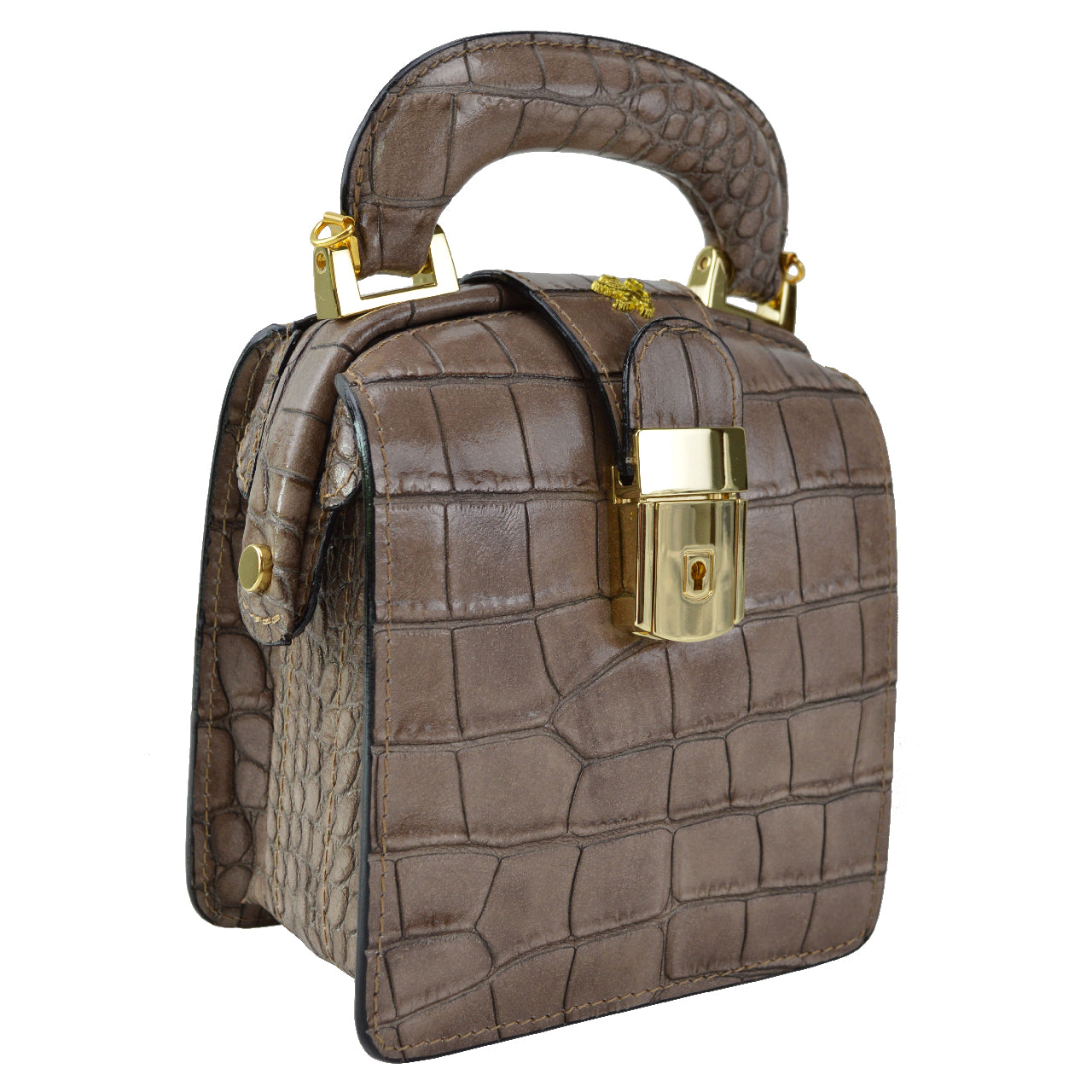 Pratesi Brunelleschi Handbag in genuine Italian leather - Brunelleschi Cognac