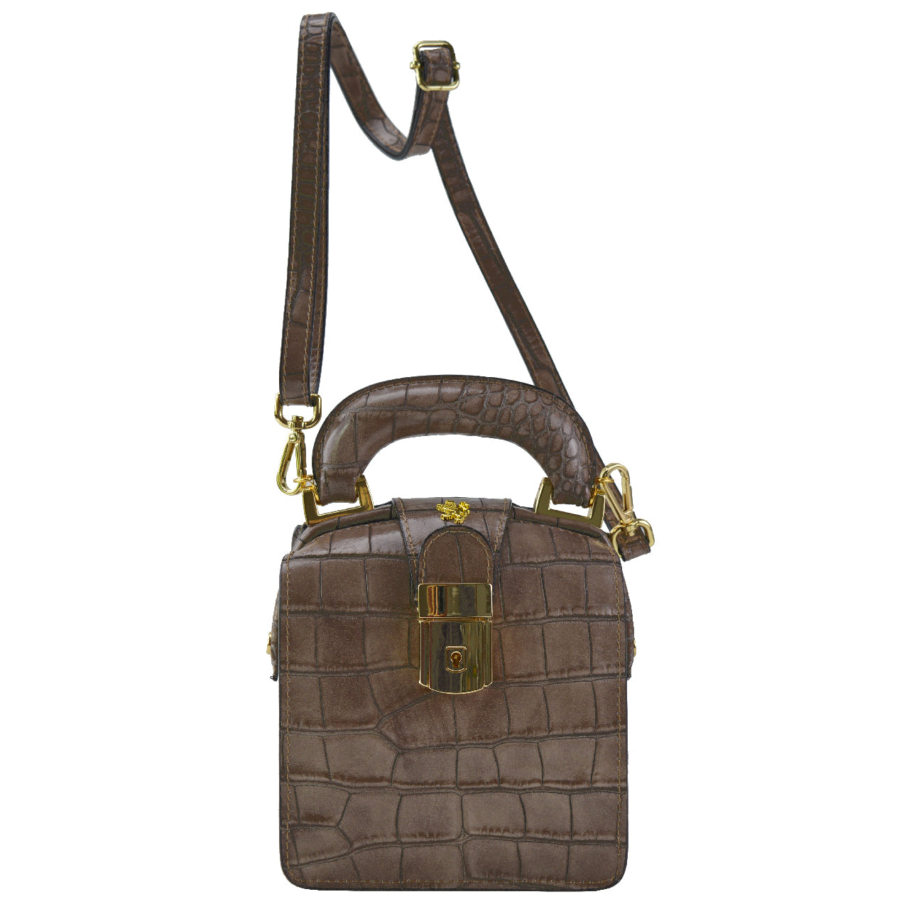Pratesi Brunelleschi Handbag in genuine Italian leather - Brunelleschi Electric Blue