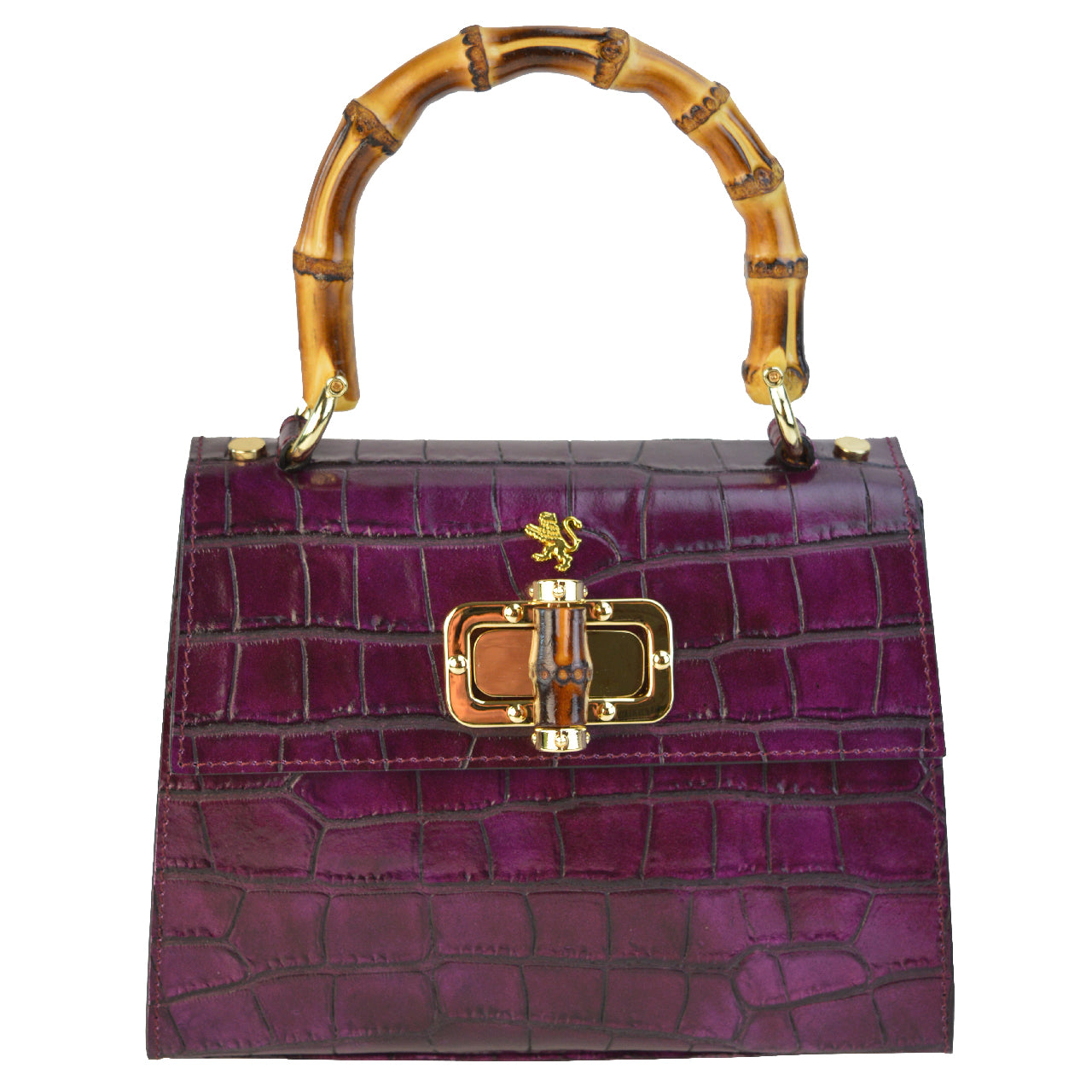 Pratesi Castalia Lady Bag en auténtica piel italiana - Castalia Violeta