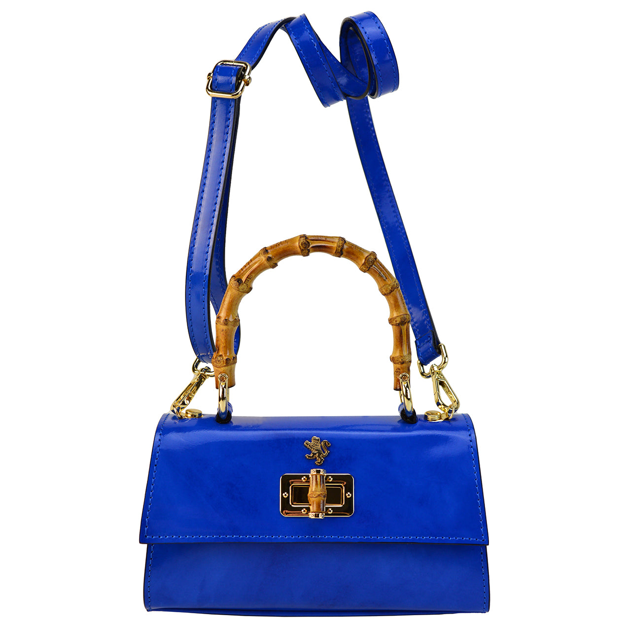 Pratesi Castalia イタリアン レザー レディ バッグ - Brunelleschi Leather Electric Blue