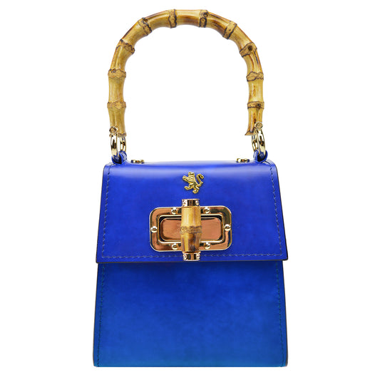 Pratesi Castalia Lady Bag in genuine Italian leather - Castalia Electric Blue