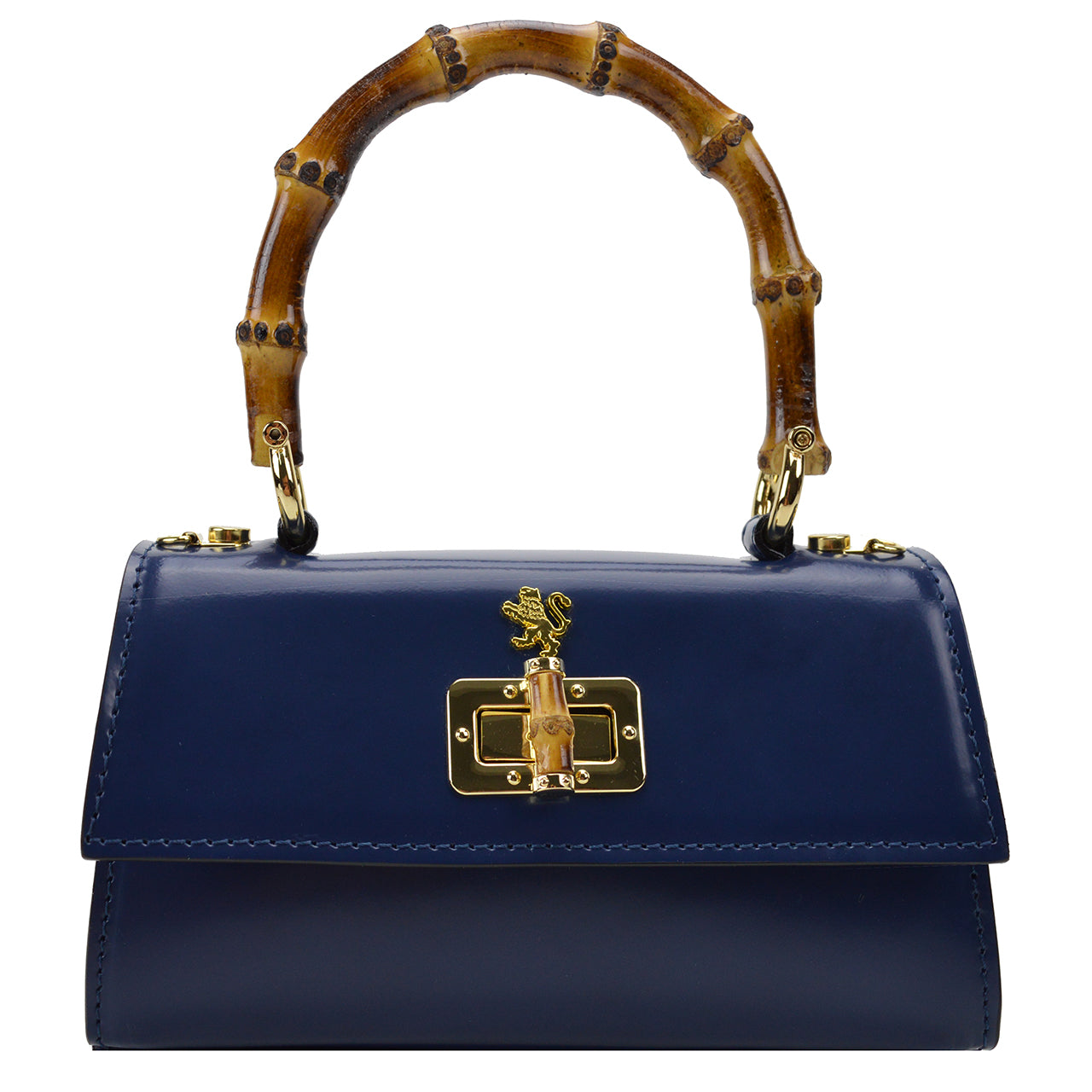 Pratesi Castalia Lady Bag in genuine Italian leather - Castalia Blue