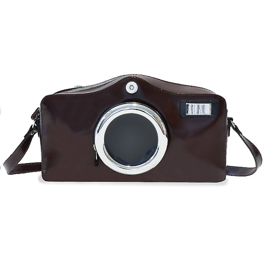 이탈리아 정품 가죽 소재의 Pratesi Photocamera Radica 숄더백 - Brunelleschi Leather Coffee