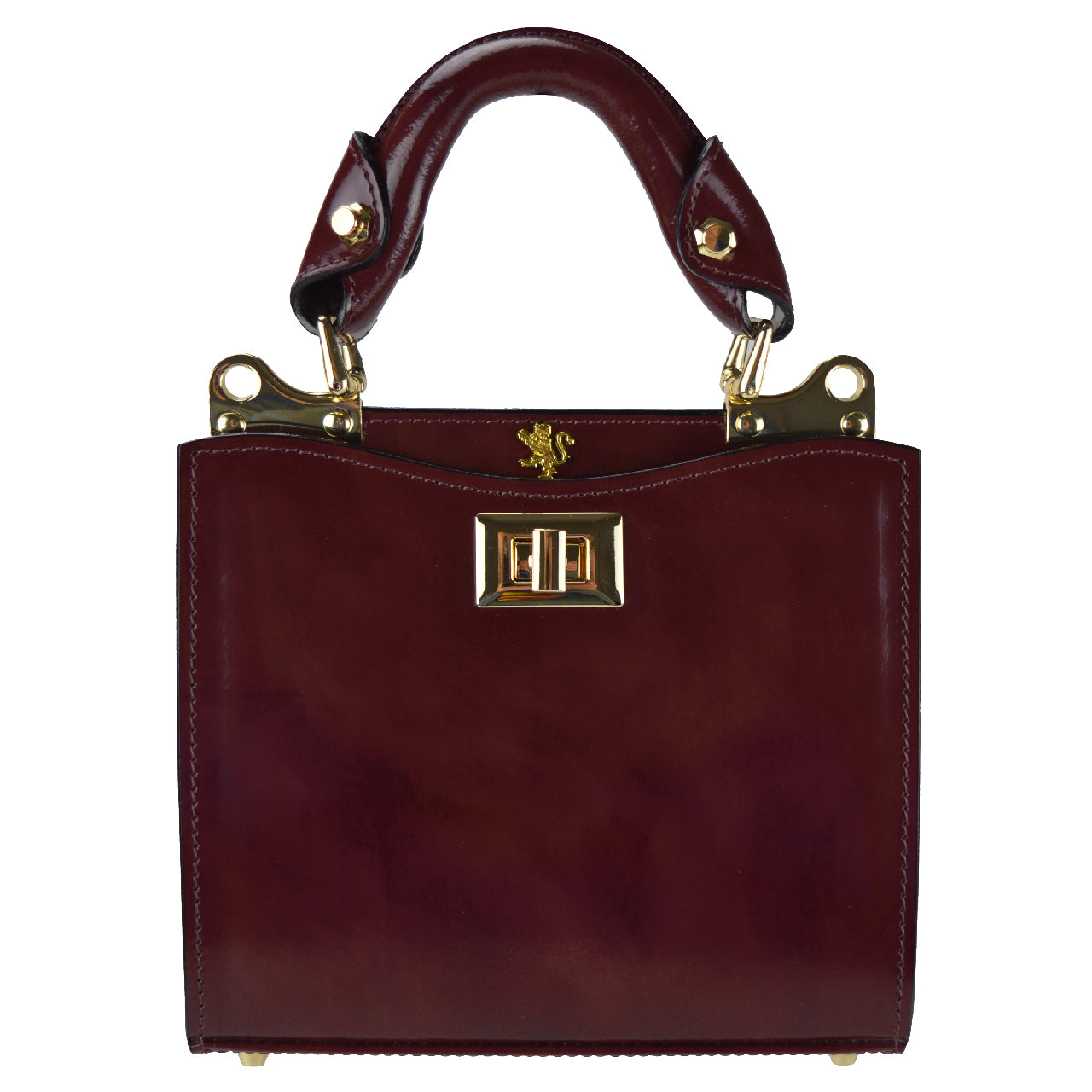 Pratesi Anna Maria Luisa de' Medici Small Lady Bag en véritable cuir italien - Brunelleschi Cuir Chianti