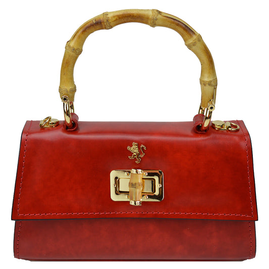 Pratesi Castalia Lady Bag in genuine Italian leather - Castalia Cherry