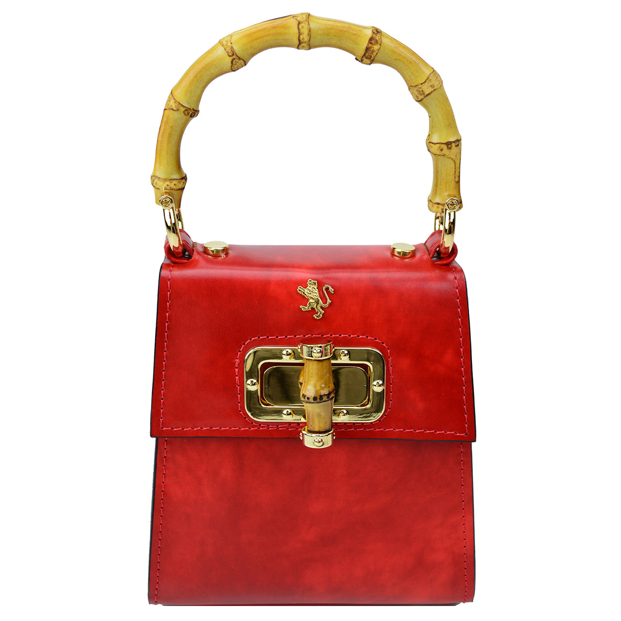 Pratesi Castalia Lady Bag in genuine Italian leather - Castalia Cherry