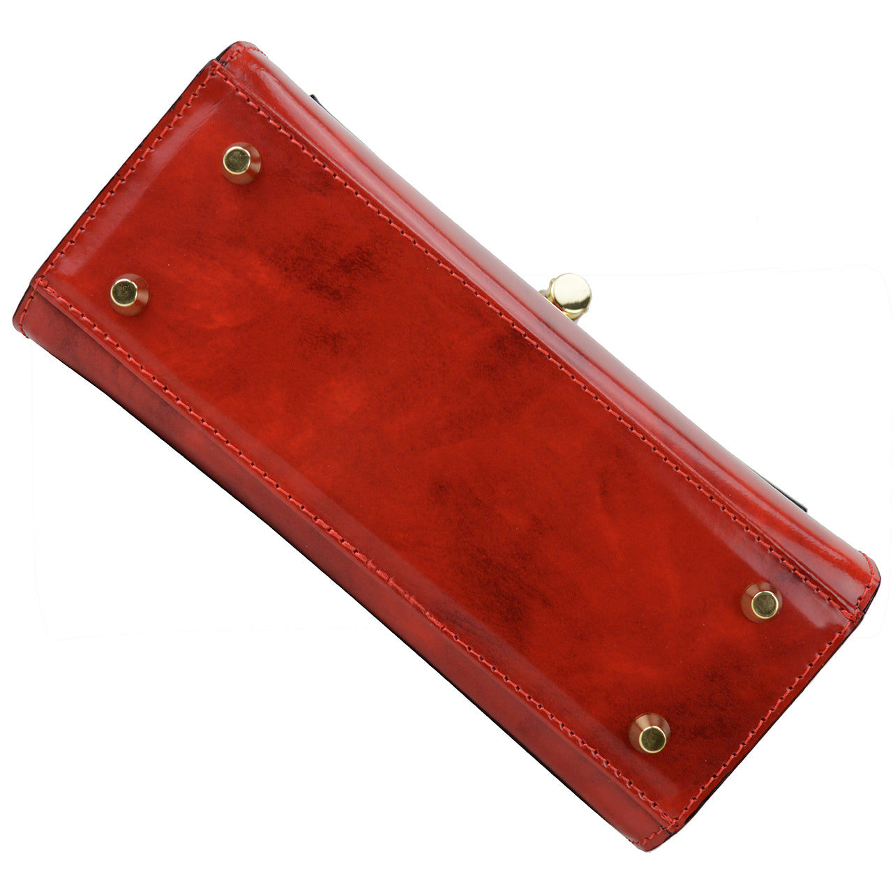 Bolsa Pratesi Castalia Lady em couro italiano genuíno - Castalia Cherry