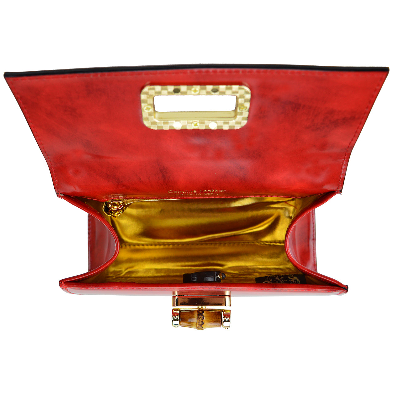 Pratesi Castalia Lady Bag en véritable cuir italien - Castalia Moutarde