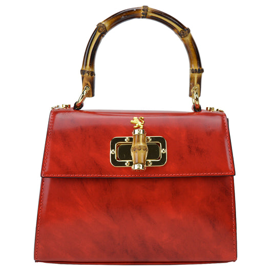 Pratesi Castalia Lady Bag en véritable cuir italien - Castalia Cherry