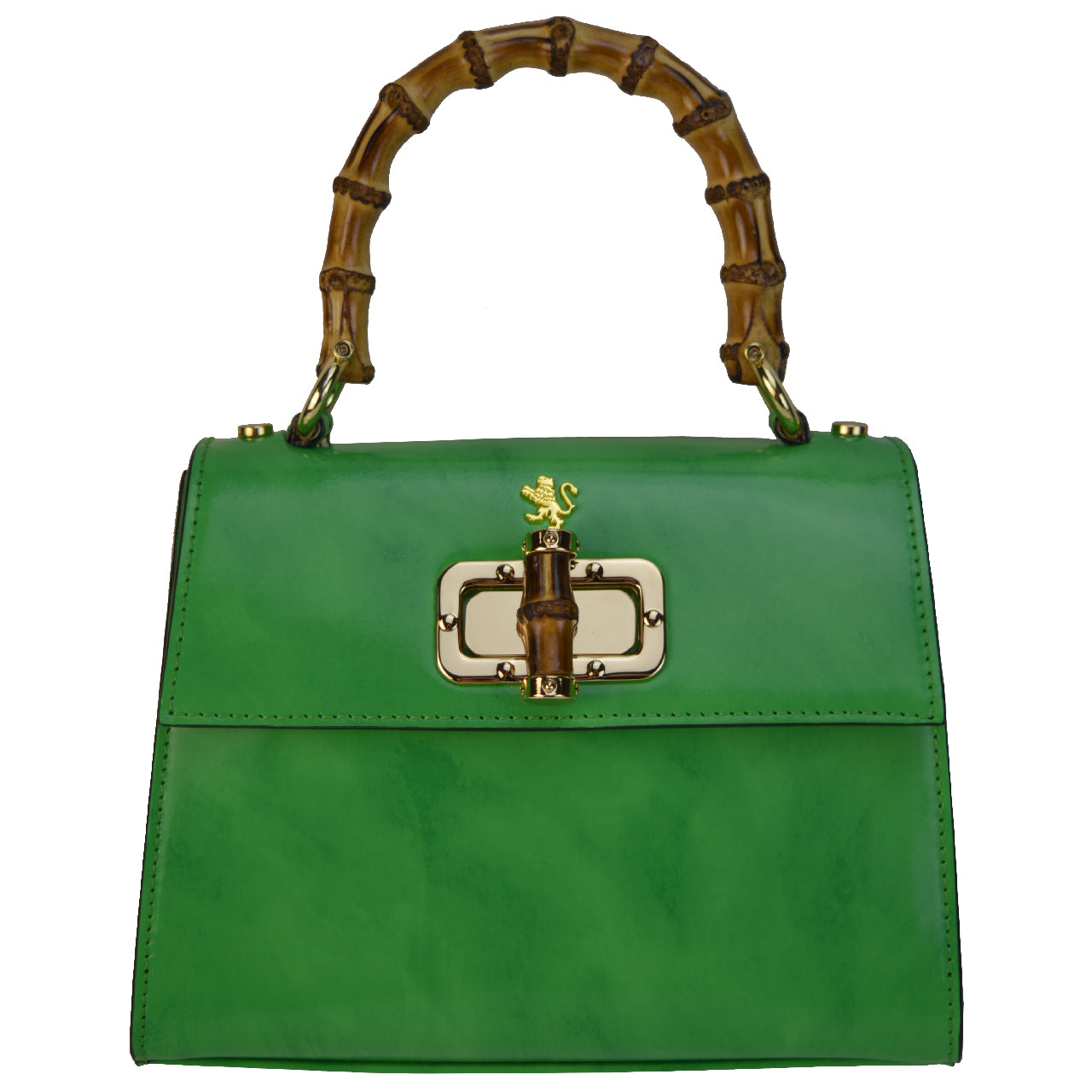 Pratesi Castalia Lady Bag in genuine Italian leather - Brunelleschi Leather Emerald