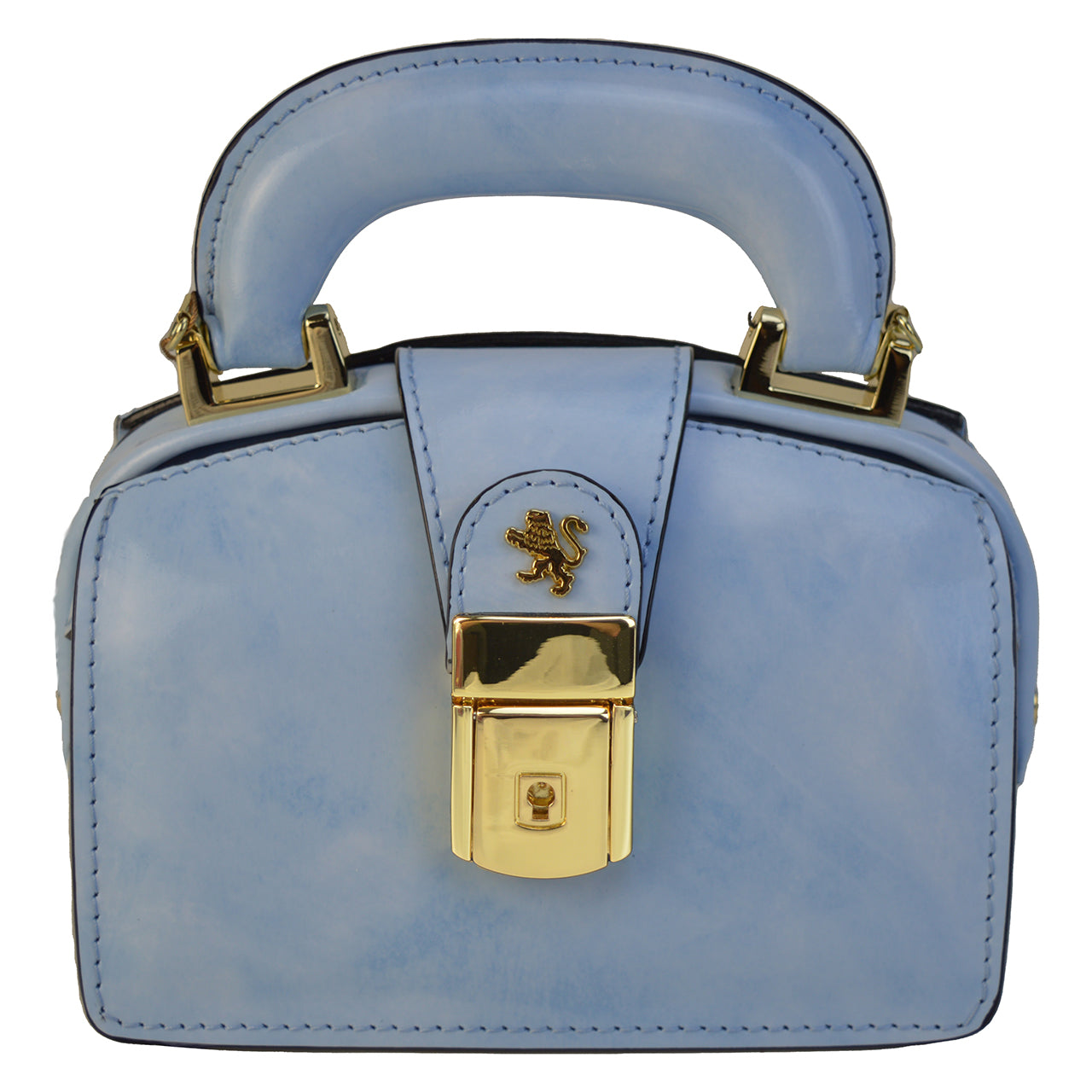 Pratesi Lady 18 Brunelleschi in genuine Italian leather - Brunelleschi Leather Sky Blue - SZN