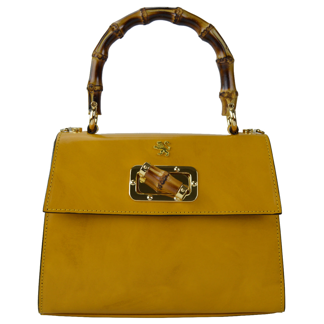 Pratesi Castalia Lady Bag en véritable cuir italien - Castalia Moutarde