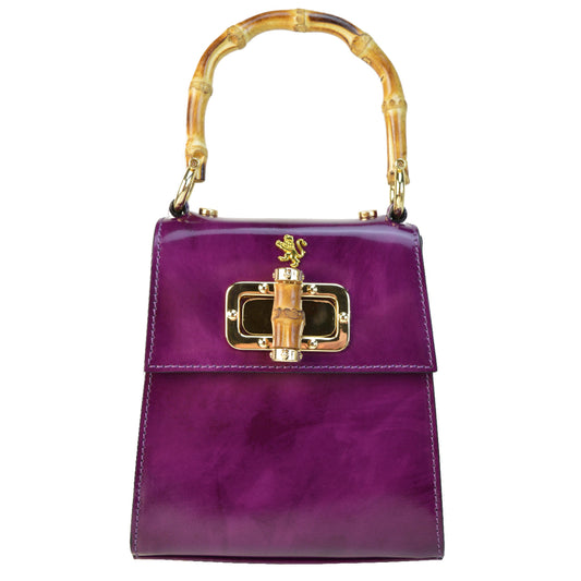 Pratesi Castalia イタリアン レザー レディ バッグ - Brunelleschi Leather Violet