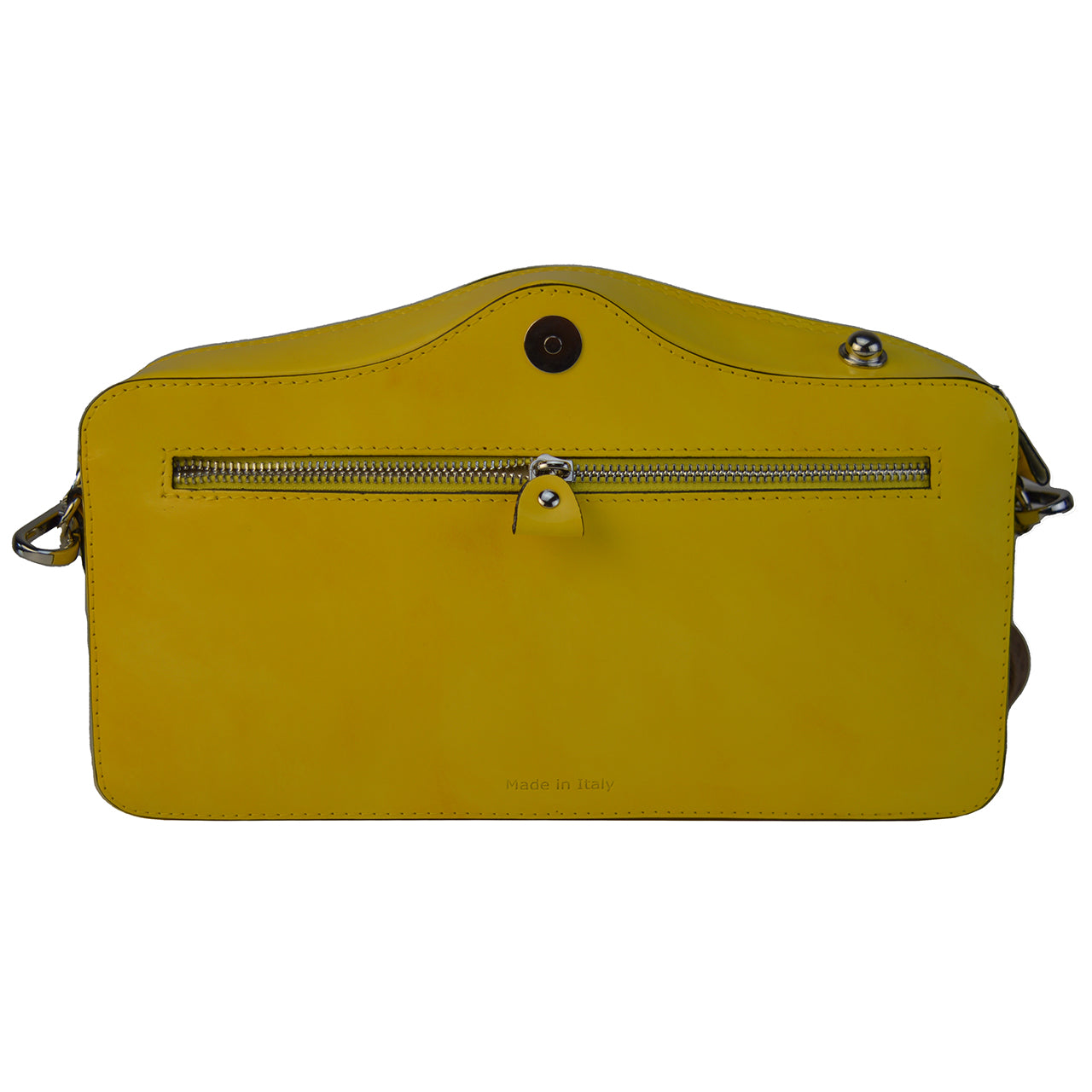 이탈리아 정품 가죽 소재의 Pratesi Photocamera Radica 숄더백 - Brunelleschi Leather Yellow